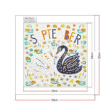 Crystal Rhinestone Diamond Painting Kit | September swan - Hibah-Diamond?painting art studio