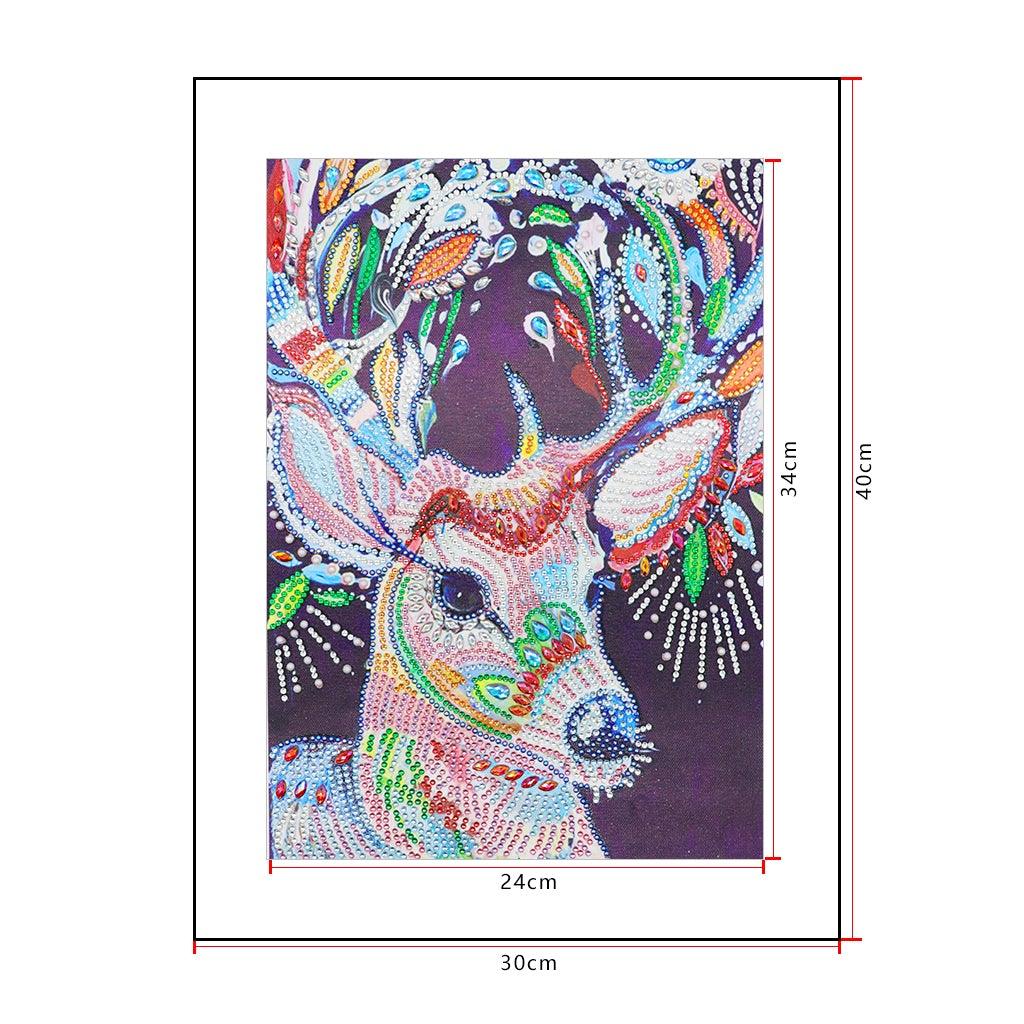 Crystal Rhinestone Diamond Painting Kit | Sika deer - Hibah-Diamond?painting art studio