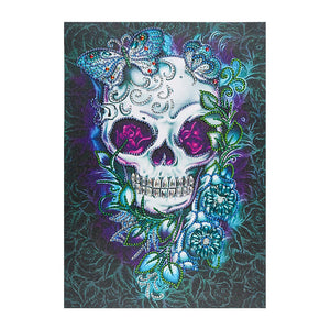 Crystal Rhinestone Diamond Painting Kit - Skull and Crossbones