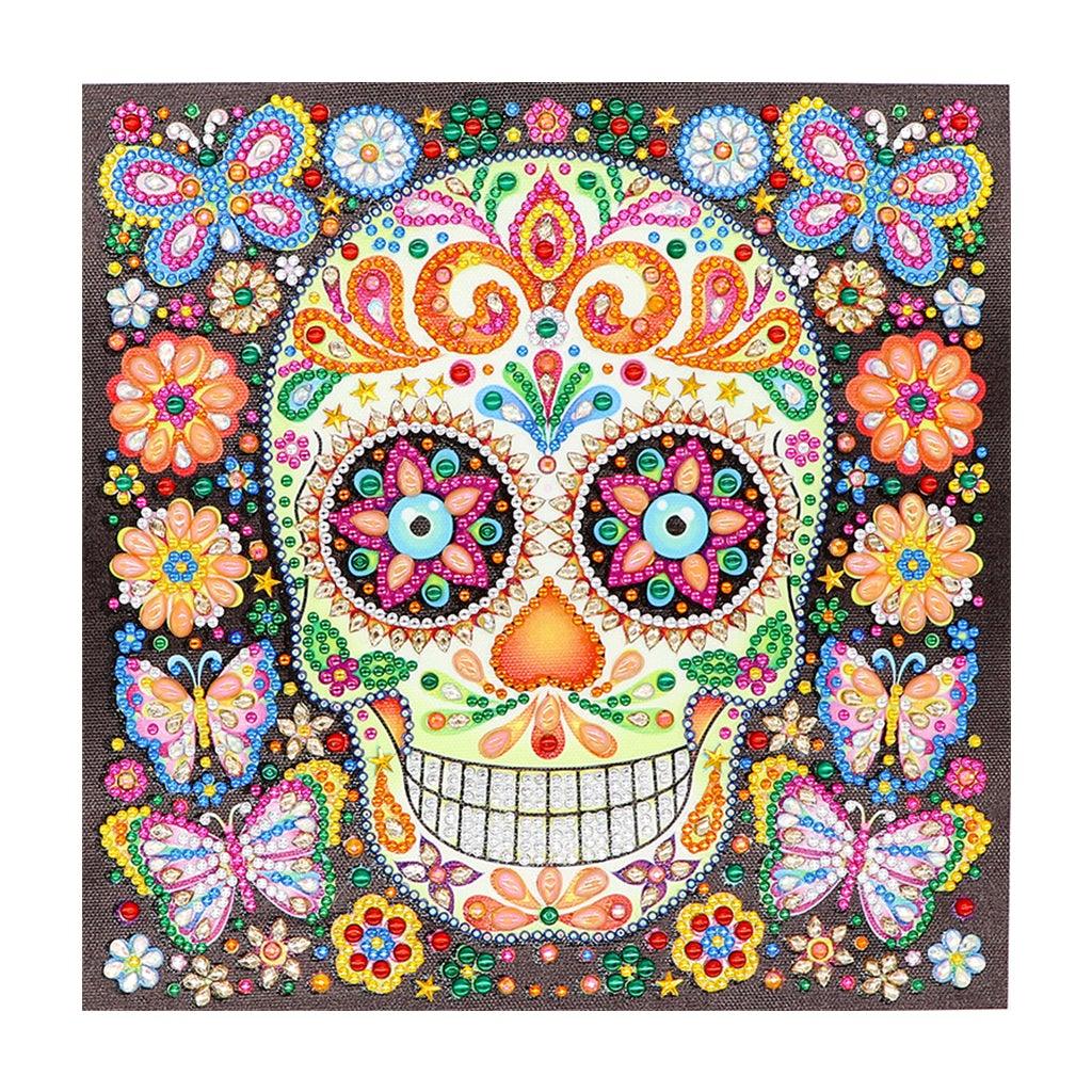 Crystal Rhinestone Diamond Painting Kit | Skull - Hibah-Diamond?painting art studio