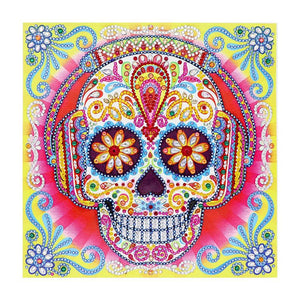 Crystal Rhinestone Diamond Painting Kit | Skull - Hibah-Diamond?painting art studio
