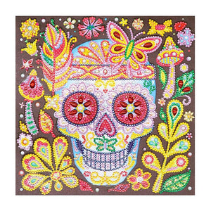 Crystal Rhinestone Diamond Painting Kit | Skull - Hibah-Diamond?painting art studio