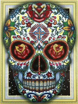 Crystal Rhinestone Diamond Painting Kit - Skull