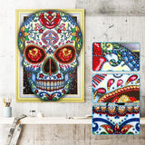 Crystal Rhinestone Diamond Painting Kit | Skull - Hibah-Diamond?painting art studio