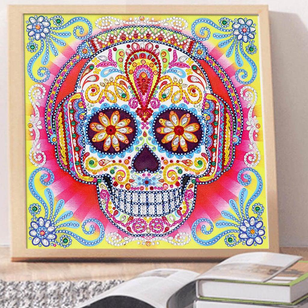 Crystal Rhinestone Diamond Painting Kit | Skull - Hibah-Diamond?painting art studio