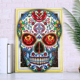 Crystal Rhinestone Diamond Painting Kit | Skull - Hibah-Diamond?painting art studio