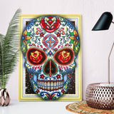 Crystal Rhinestone Diamond Painting Kit | Skull - Hibah-Diamond?painting art studio