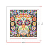 Crystal Rhinestone Diamond Painting Kit | Skull - Hibah-Diamond?painting art studio
