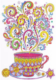 Crystal Rhinestone Diamond Painting Kit - Steaming tea