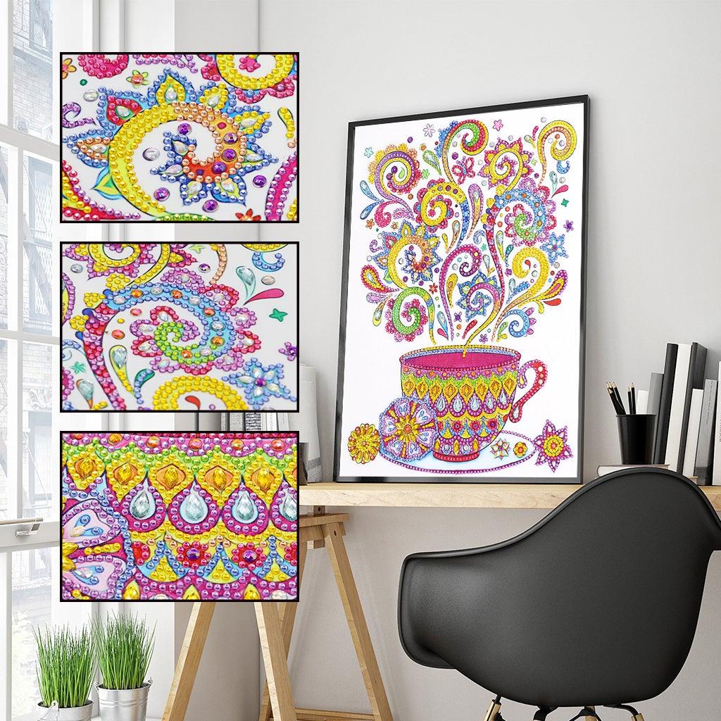 Crystal Rhinestone Diamond Painting Kit | Steaming tea - Hibah-Diamond?painting art studio