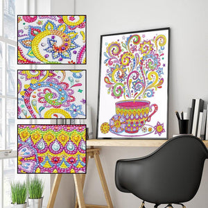 Crystal Rhinestone Diamond Painting Kit | Steaming tea - Hibah-Diamond?painting art studio