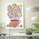 Crystal Rhinestone Diamond Painting Kit | Steaming tea - Hibah-Diamond?painting art studio