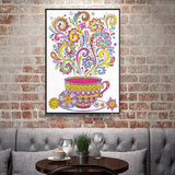 Crystal Rhinestone Diamond Painting Kit | Steaming tea - Hibah-Diamond?painting art studio