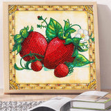 Crystal Rhinestone Diamond Painting Kit | Strawberry - Hibah-Diamond?painting art studio