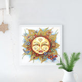 Crystal Rhinestone Diamond Painting Kit | Sun Smiley - Hibah-Diamond painting art studio