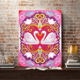 Crystal Rhinestone Diamond Painting Kit | Swans - Hibah-Diamond?painting art studio