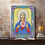 Crystal Rhinestone Diamond Painting Kit | The Virgin of Religious Figures - Hibah-Diamond painting art studio
