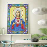Crystal Rhinestone Diamond Painting Kit | The Virgin of Religious Figures - Hibah-Diamond painting art studio