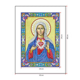 Crystal Rhinestone Diamond Painting Kit | The Virgin of Religious Figures - Hibah-Diamond painting art studio
