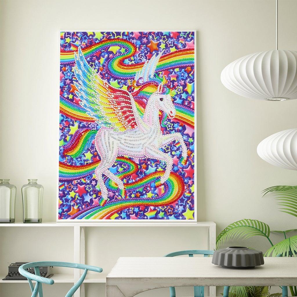 Crystal Rhinestone Diamond Painting Kit | Unicorn - Hibah-Diamond?painting art studio