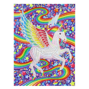 Crystal Rhinestone Diamond Painting Kit | Unicorn - Hibah-Diamond?painting art studio