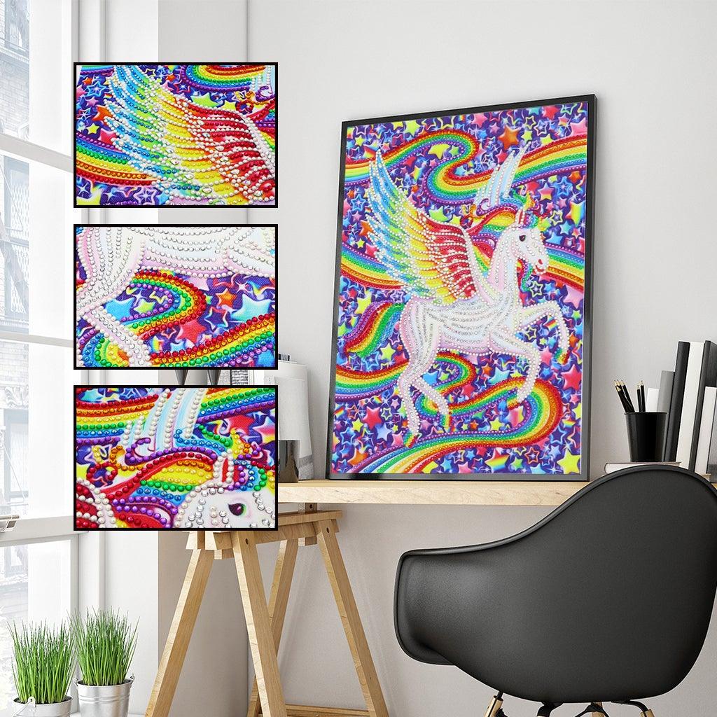 Crystal Rhinestone Diamond Painting Kit | Unicorn - Hibah-Diamond?painting art studio
