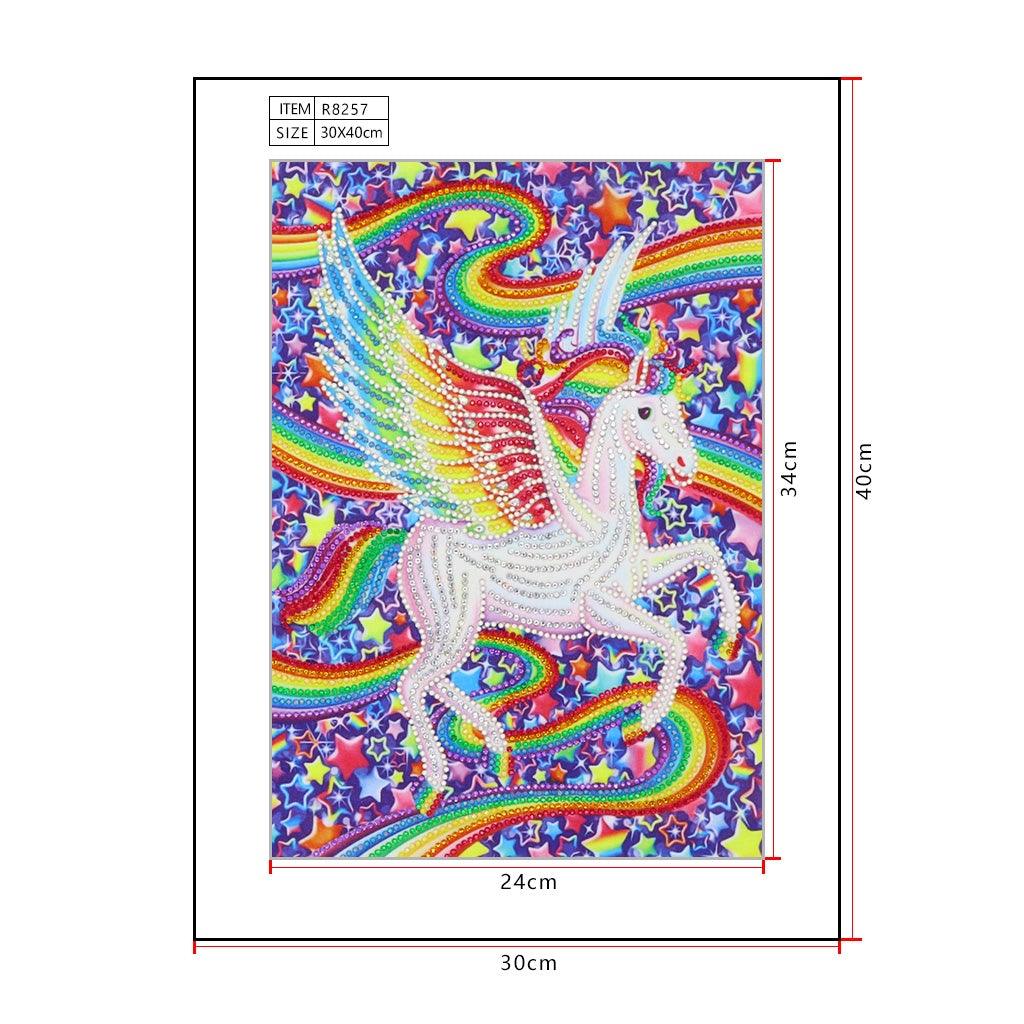 Crystal Rhinestone Diamond Painting Kit | Unicorn - Hibah-Diamond?painting art studio