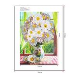 Crystal Rhinestone Diamond Painting Kit | White flowers - Hibah-Diamond?painting art studio