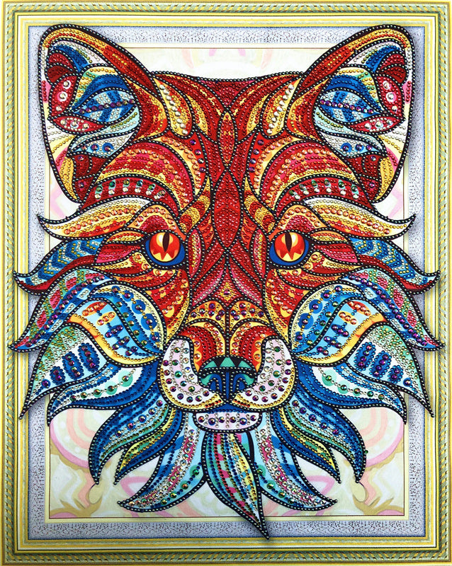 Crystal Rhinestone Diamond Painting Kit - Wolf head (18.5x22.5inch)
