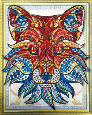 Crystal Rhinestone Diamond Painting Kit - Wolf head (18.5x22.5inch)