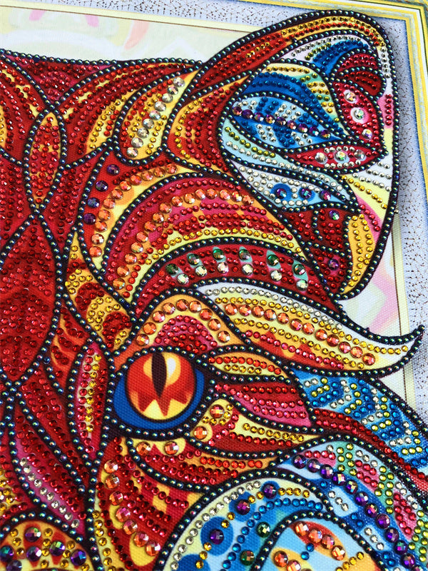 Crystal Rhinestone Diamond Painting Kit - Wolf head (18.5x22.5inch)