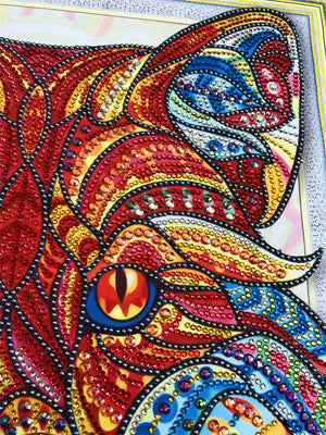 Crystal Rhinestone Diamond Painting Kit - Wolf head (18.5x22.5inch)