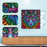 Crystal Rhinestone Diamond Painting Kit | Wolf head - Hibah-Diamond?painting art studio