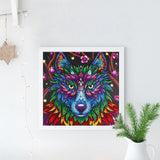 Crystal Rhinestone Diamond Painting Kit | Wolf head - Hibah-Diamond?painting art studio