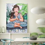 Crystal Rhinestone Diamond Painting Kit - Yoga Woman