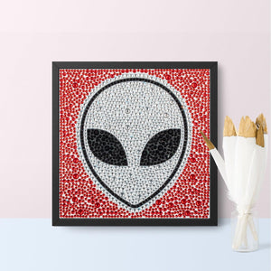 Crystal Rhinestone Full Diamond Painting-alien - Hibah-Diamond?painting art studio