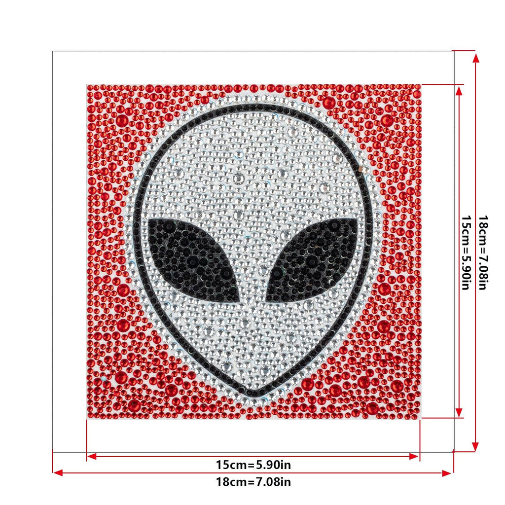 Crystal Rhinestone Full Diamond Painting-alien - Hibah-Diamond?painting art studio