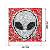 Crystal Rhinestone Full Diamond Painting-alien - Hibah-Diamond?painting art studio