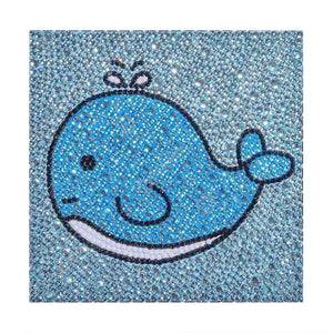 Crystal Rhinestone Full Diamond Painting - Blue whale - Hibah-Diamond?painting art studio