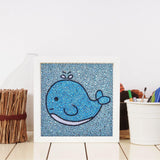Crystal Rhinestone Full Diamond Painting - Blue whale - Hibah-Diamond?painting art studio