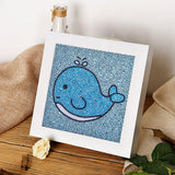 Crystal Rhinestone Full Diamond Painting - Blue whale - Hibah-Diamond?painting art studio