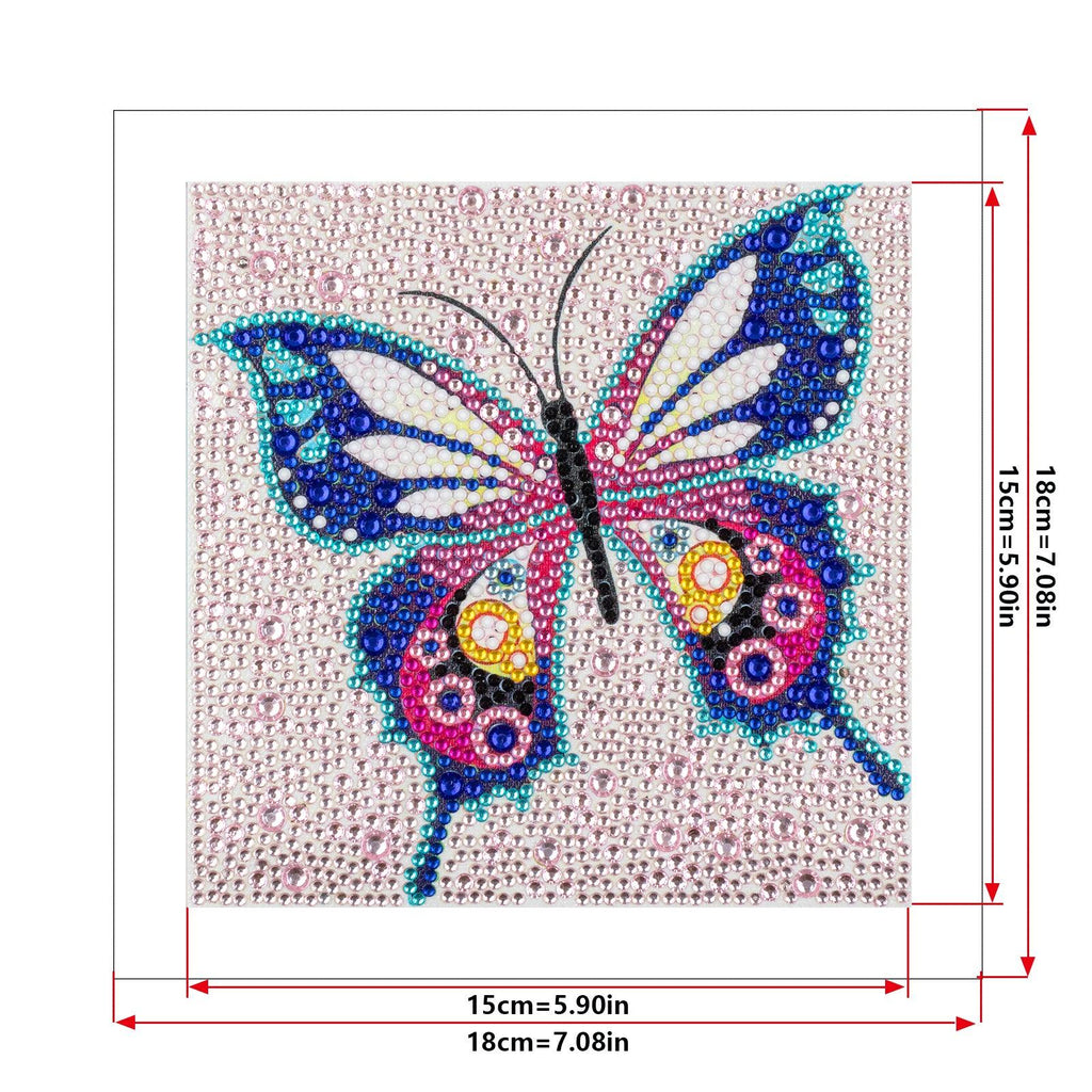 Crystal Rhinestone Full Diamond Painting-Butterfly - Hibah-Diamond?painting art studio