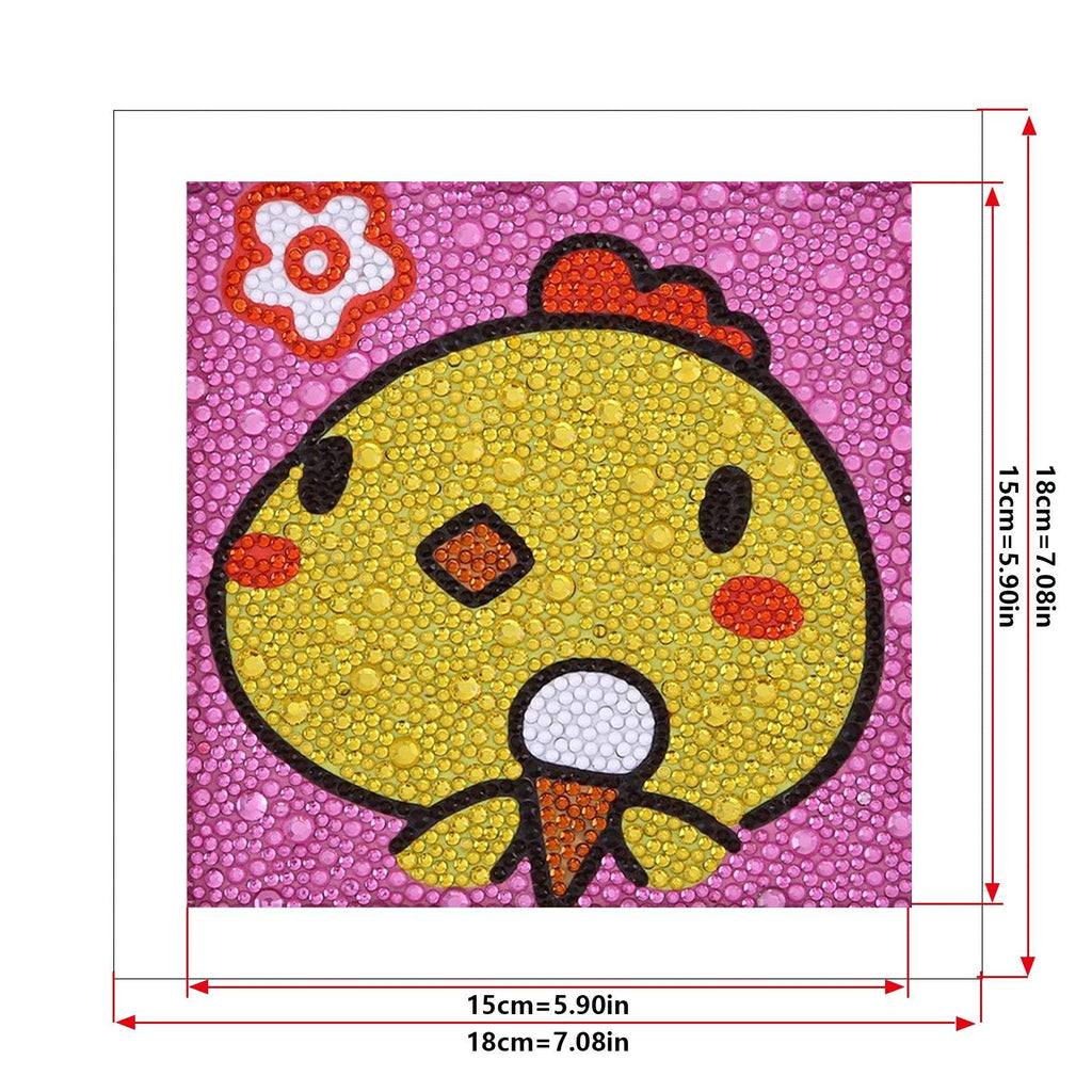 Crystal Rhinestone Full Diamond Painting - Cartoon chicken - Hibah-Diamond?painting art studio