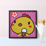 Crystal Rhinestone Full Diamond Painting - Cartoon chicken - Hibah-Diamond?painting art studio