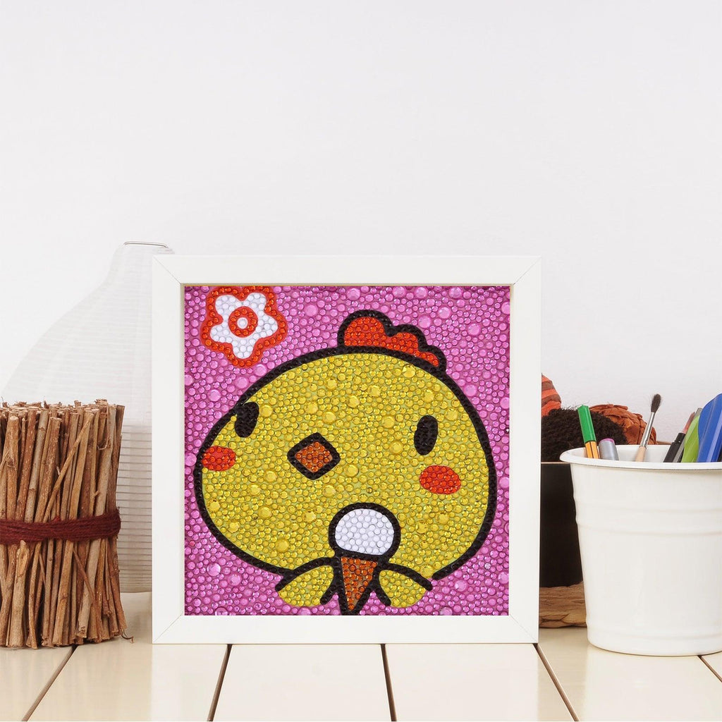 Crystal Rhinestone Full Diamond Painting - Cartoon chicken - Hibah-Diamond?painting art studio