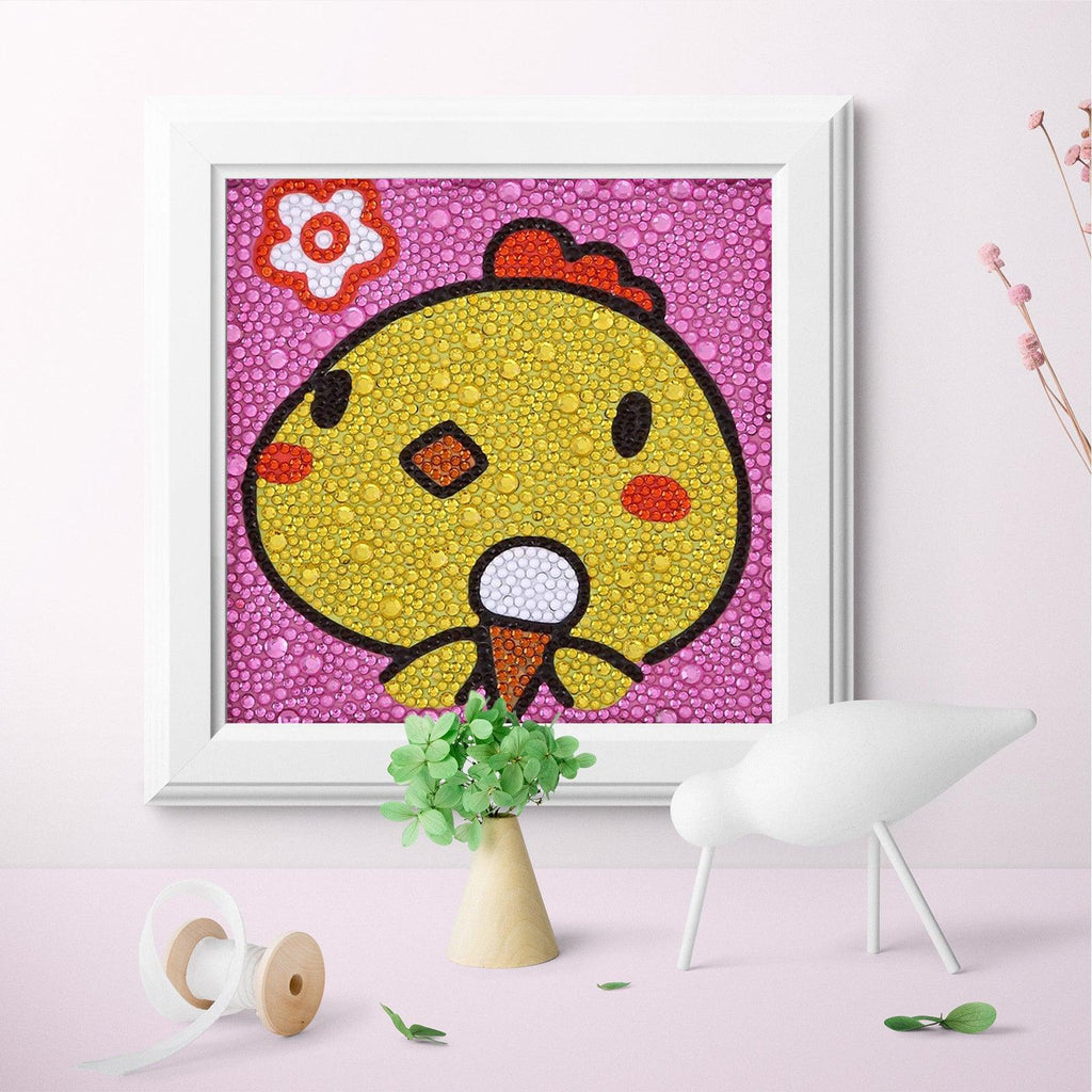 Crystal Rhinestone Full Diamond Painting - Cartoon chicken - Hibah-Diamond?painting art studio