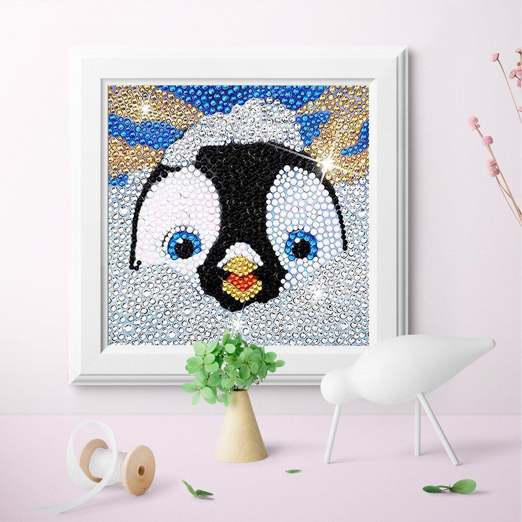 Crystal Rhinestone Full Diamond Painting - Cartoon cute penguin - Hibah-Diamond?painting art studio