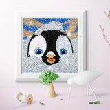 Crystal Rhinestone Full Diamond Painting - Cartoon cute penguin - Hibah-Diamond?painting art studio