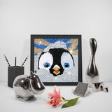 Crystal Rhinestone Full Diamond Painting - Cartoon cute penguin - Hibah-Diamond?painting art studio