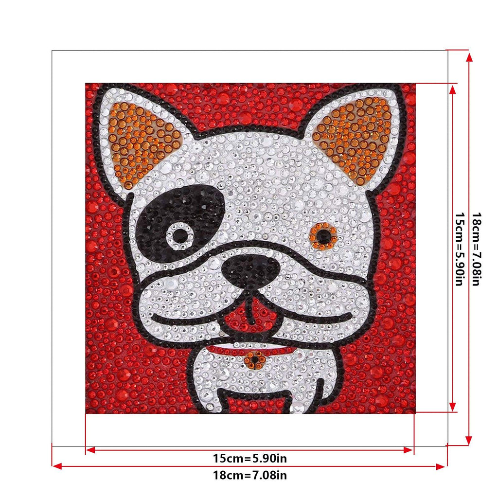 Crystal Rhinestone Full Diamond Painting - Cartoon dog - Hibah-Diamond?painting art studio